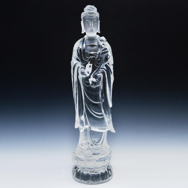 Guanyin crystal figure from the Qing dynasty, estimated at $80,000-$100,000