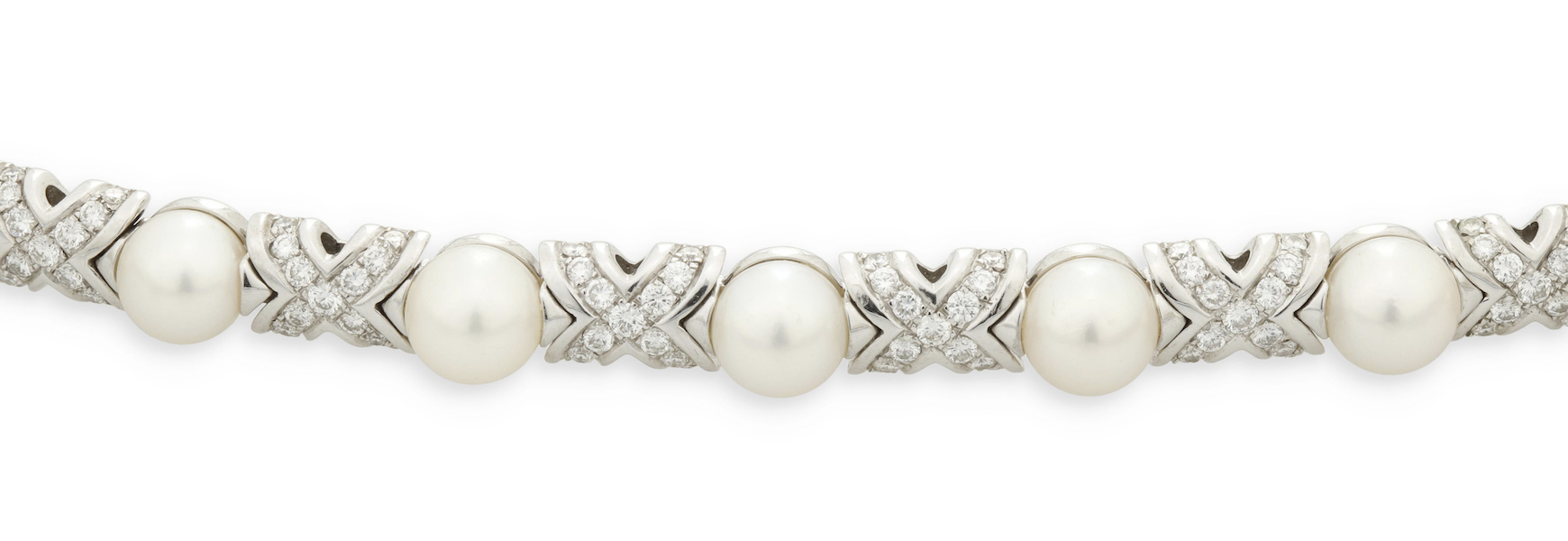 Bulgari cultured pearl and diamond necklace, $8,125