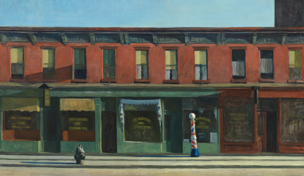 Edward Hopper, ‘Early Sunday Morning,’ 1930. Oil on canvas, 35 3/16 by 60 1/4in. (89.4 by 153cm). Whitney Museum of American Art, New York; purchase with funds from Gertrude Vanderbilt Whitney 31.426. © 2022 Heirs of Josephine N. Hopper / Licensed by Artists Rights Society (ARS), New York