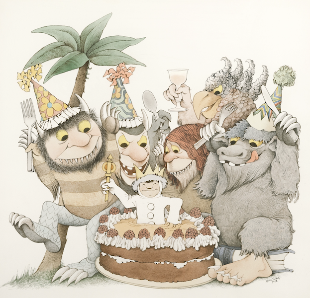 Maurice Sendak illustration marking the 25th anniversary of ‘Where the Wild Things Are,’ $212,500. Image courtesy of Heritage Auctions