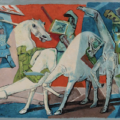 Jean de Botton, ‘Les Quatre Cavaliers de l’Apocalypse,’ estimated at $3,000-$6,000