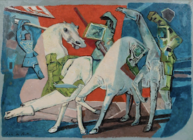 Jean de Botton, ‘Les Quatre Cavaliers de l’Apocalypse,’ estimated at $3,000-$6,000