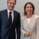 German Foreign Minister Annalena Baerbock (right), photographed with U.S. Secretary of State Antony J. Blinken during a November 2022 meeting un Munster, Germany. Baerbock will personally return 20 Benin Bronzes to Nigeria during a trip scheduled for the week of December 18. Image courtesy of Wikimedia Commons, photo credit the U.S. Department of State. As a work of the U.S. federal government, the image is in the public domain.