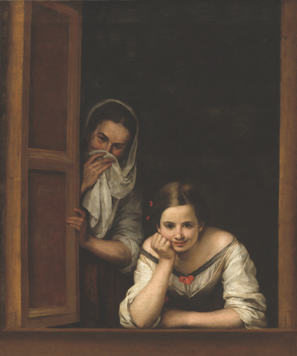Bartolome Esteban Murillo, ‘Two Women at a Window,’ circa 1655-60Oil on canvas. National Gallery of Art, Washington, Widener Collection, 1942.9.46 