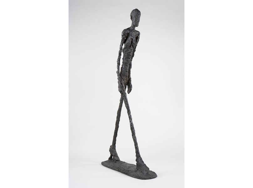 Alberto Giacometti, ‘Walking Man I,’ circa 1960, bronze, Fondation Giacometti. © Succession Alberto Giacometti / ADAGP, Paris, 2022 