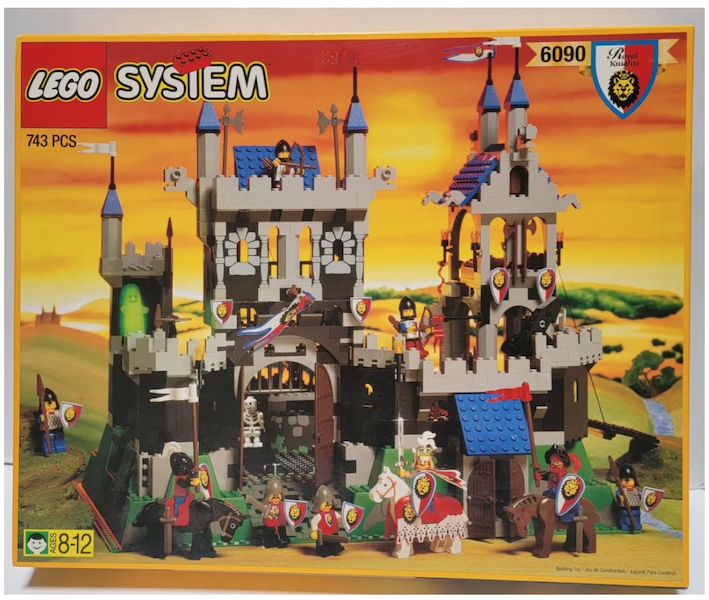 Originally released in 1995, a Lego System #6090 Royal Knights set earned $750 plus the buyer’s premium in June 2022. Image courtesy of Fine Estate, Inc. and LiveAuctioneers.