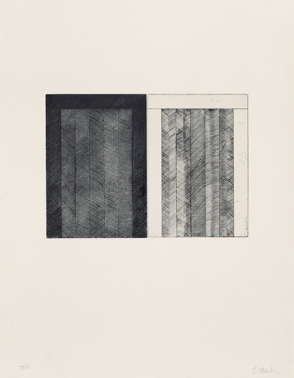 Print from Brice Marden’s series 12 Views for Caroline Tatyana, estimated at €2,800-€5,600