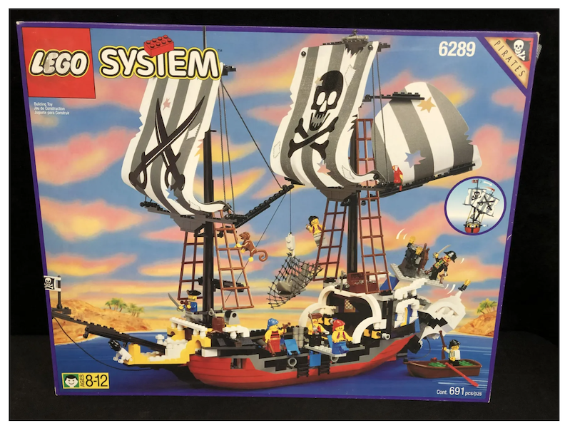 A Lego #6289 Red Beard Runner Pirate Ship brought CA$500 (about $369) plus the buyer’s premium in September 2021. Image courtesy of Canuck Auctions and LiveAuctioneers.