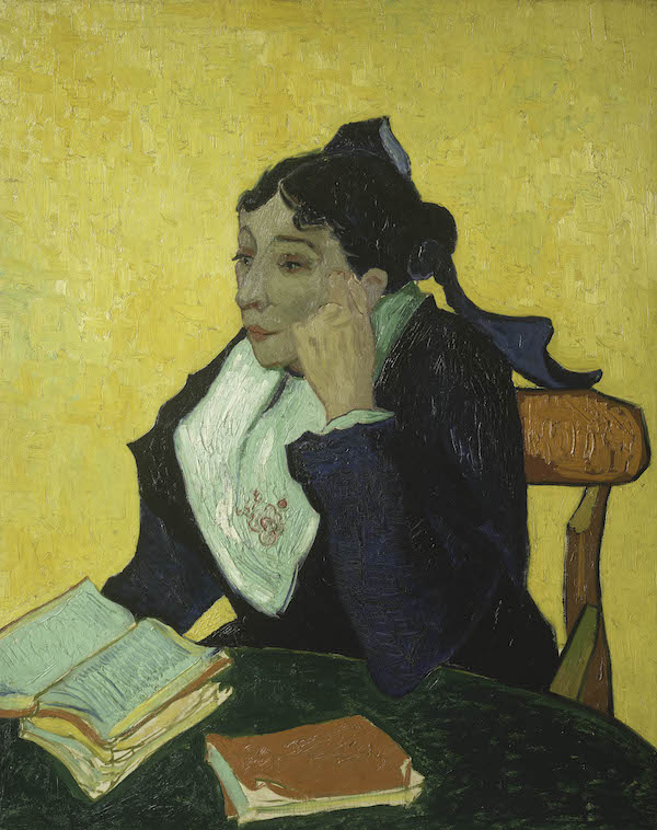 Vincent van Gogh (Dutch, 1853-1890), ‘L’Arlesienne: Madame Joseph-Michel Ginoux’ (Marie Julien, 1848-1911), 1888-89. Oil on canvas; 36 by 29in (91.4 by 73.7cm). The Metropolitan Museum of Art, New York, bequest of Sam A. Lewisohn, 1951, 51.112.3