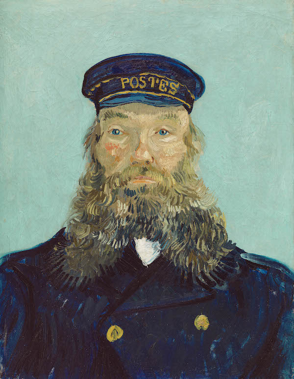 Vincent van Gogh (Dutch, 1853-1890), ‘Portrait of Postman Roulin,’ 1888. Oil on canvas; 25 9/16 by 19 7/8in. (65 by 50.5cm). Detroit Institute of Arts, gift of Mr. and Mrs. Walter Buhl Ford II, 1996.25 