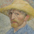 Vincent van Gogh (Dutch, 1853-1890), ‘Self Portrait,’ 1887. Oil on artist board mounted to wood panel; 13 ¾ by 10 ½in (34.9 by 26.7cm). Detroit Institute of Arts, City of Detroit Purchase, 22.13