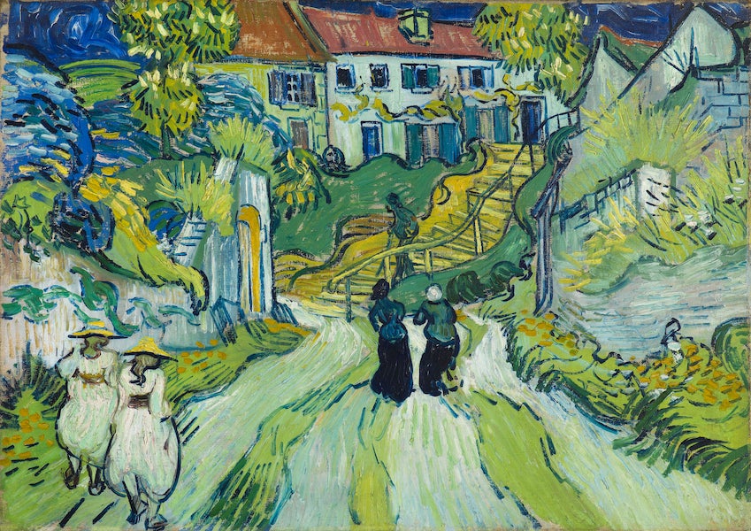 Vincent van Gogh (Dutch, 1853-1890), ‘Stairway at Auvers,’ 1890. Oil on canvas; 19 11/16 by 27 3/4in (50 by 70.5cm). Saint Louis Art Museum, museum purchase 1:1935