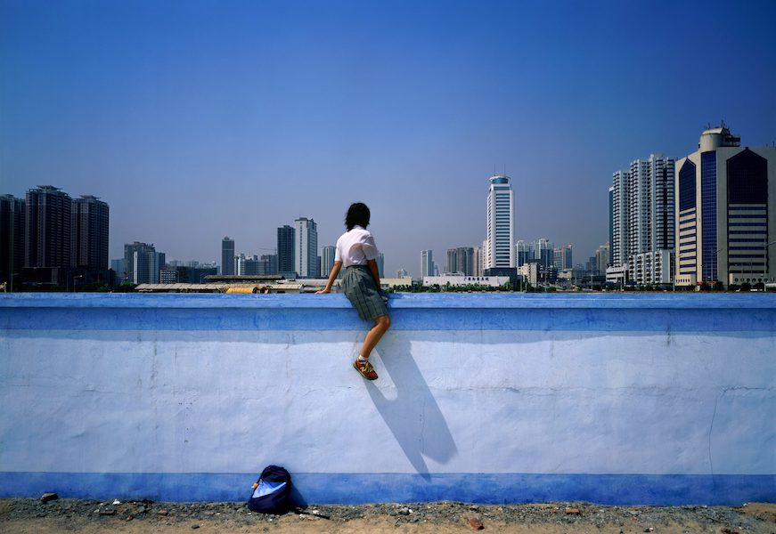 Weng Fen (b. 1961-) ‘On the Wall Series: Guangzhou 1,’ 2002-2003, color photograph, sheet 34 ½ by 44 5/8in; image 31 ½ by 41 3/8in. © Weng Fen