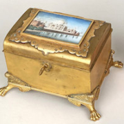 Tiffany & Co. gilt bronze Taj Mahal lidded box, estimated at $50-$5,000