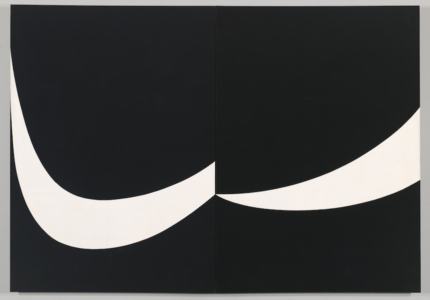 Ellsworth Kelly, ‘Atlantic,’ 1956. Oil on canvas, two parts, 80 by 114in (203 by 290cm). © Ellsworth Kelly Foundation, Courtesy Whitney Museum of American Art, New York