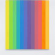 Ellsworth Kelly, ‘Spectrum IX,’ 2014. Acrylic on canvas, 12 joined panels, 107 ¾ by 96in (274 by 243cm) © Ellsworth Kelly Foundation. Photo credit Ron Amstutz. Courtesy Matthew Marks Gallery