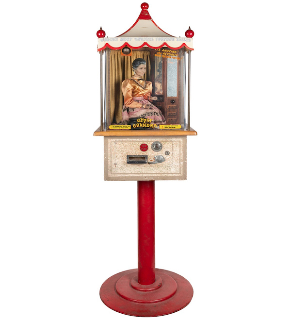 Gypsy Grandma fortune-telling automaton, estimated at $3,000-$6,000