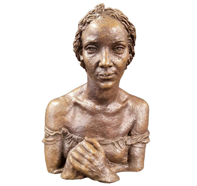 Bronze bust of a woman by Sir Jacob Epstein, estimated at $15,000-$25,000