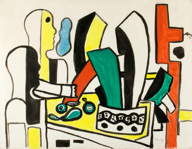 Fernand Leger, ‘Deux Personnages,’ estimated at $60,000-$90,000. Image courtesy of Clars Auction Gallery