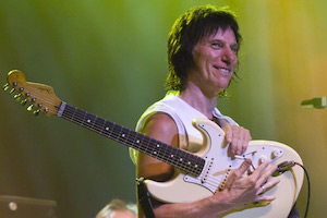 Jeff Beck, photographed at the Enmore Theater in Sydney, Australia in February 2009. The legendary guitarist died on January 10 at the age of 78. Image courtesy of Wikimedia Commons, photo credit Mandy Hall. Shared under the Creative Commons Attribution 2.0 Generic license.
