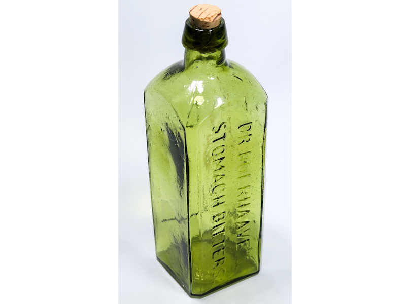 Circa-1868 Dr. Boerhaave’s Stomach Bitters bottle, estimated at $4,000-$10,000