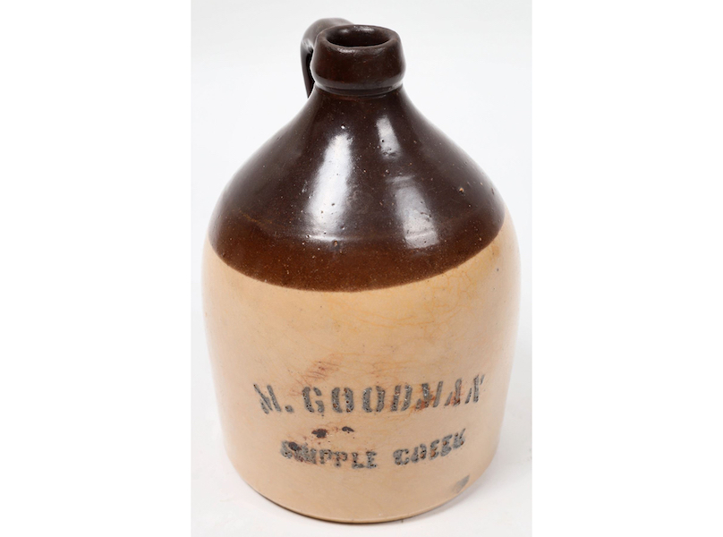 Near-mint M. Goodman half-gallon jug, estimated at $1,200-$2,000