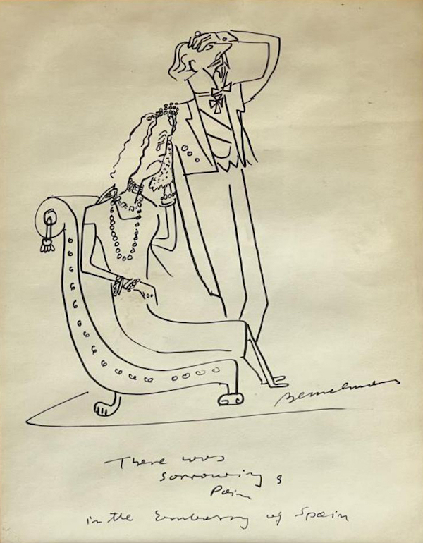 Original Ludwig Bemelmans ink illustration for the children’s book ‘Madeline,’ estimated at $10,000-$15,000