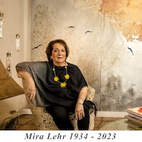 Mira Lehr, nationally acclaimed eco-feminist artist who earned the title of godmother of Miami’s art scene, died January 24 at the age of 88. Photo credit Nick Garcia