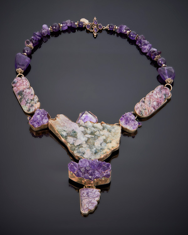 Amy Kahn Russell amethyst statement necklace, estimated at $300-$500 