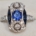 Art Deco Pailin natural blue sapphire and diamond evening ring set in platinum, with GIA report, estimated at $25-$1,000