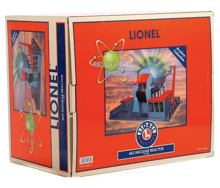 Lionel 6-14065 Number 463 nuclear reactor model in original box, estimated at $150-$250 