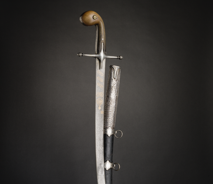 Ottoman silver-mounted shamshir, estimated at €4,600-€9,200