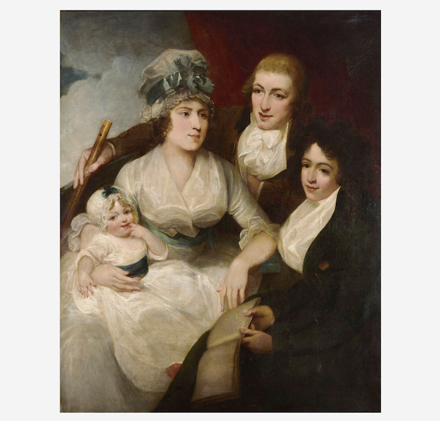 George Romney, ‘A Family Portrait, Three-Quarter Length,’ estimated at $30,000-$50,000. Image courtesy of Freeman’s