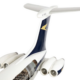 Detail of a cutaway model of a 1962 Vickers VC-10 BOAC jet plane, one of only two known to exist, CA$18,880