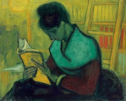 Vincent Van Gogh’s ‘The Novel Reader,’ aka ‘The Reading Lady,’ which he painted in Arles, France November 1888. On Jan. 11, a judge ruled that the Detroit Institute of Arts, which is displaying the painting in a current Van Gogh exhibit, must retain it after the show closes on Jan. 22. Image courtesy of Wikimedia Commons, which considers it to be in the public domain in the United States.