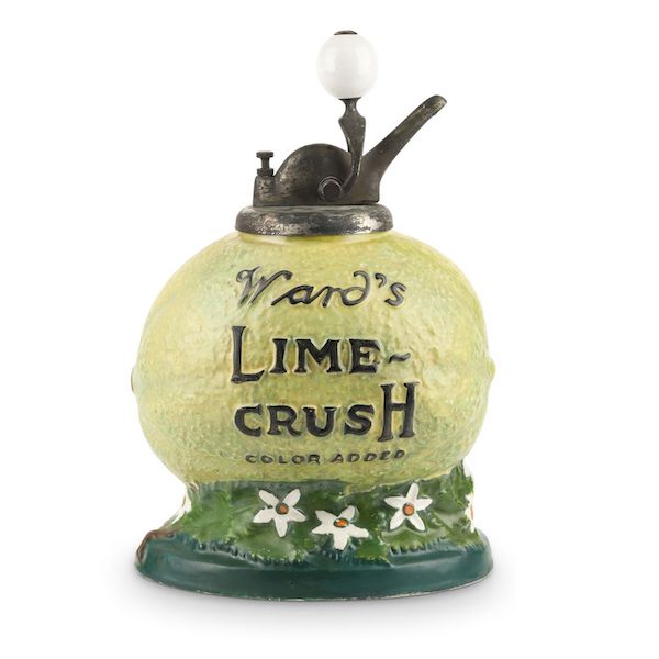 American 1920s Ward’s Lime Crush syrup dispenser, the most difficult version to find, CA$5,605