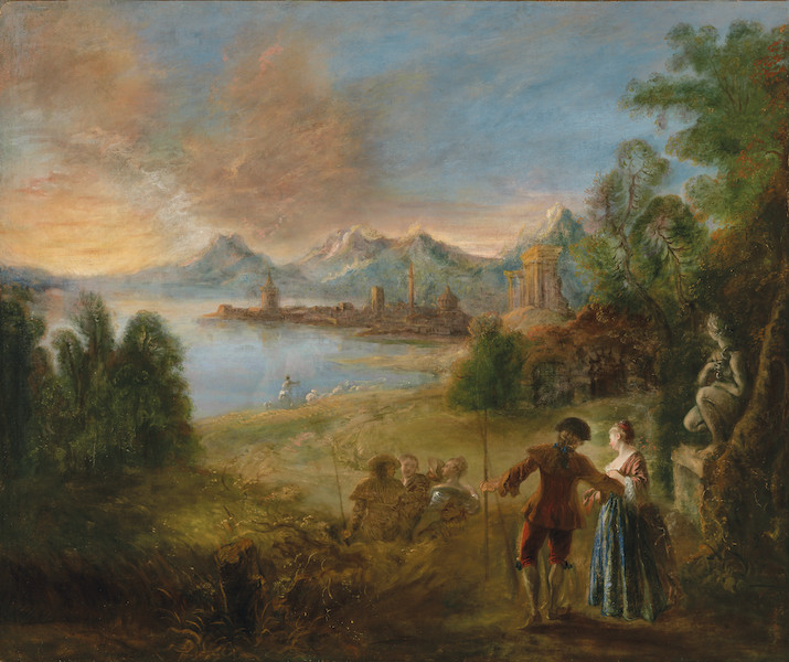 Antoine Watteau, ‘Le Pelerinage a l’Ile de Cythere,’ estimated at $2,500,000-$3,500,000. Image courtesy of Christie’s Images Ltd. 2023
