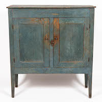 Shenandoah Valley of Virginia painted jelly cupboard, estimated at $2,000-$3,000