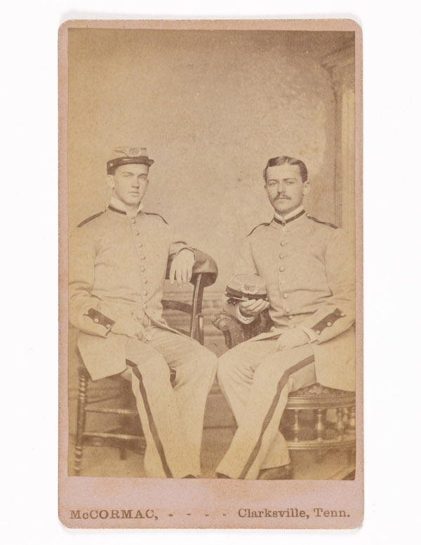 Newly discovered Civil War carte de visite of two Georgia soldiers, estimated at $200-$300
