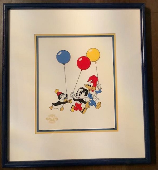 Limited edition serigraph cel by animator Walter Lantz, estimated at $500-$1,500