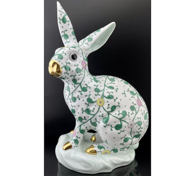 Herend XL limited edition rabbit figure, estimated at $2,000-$2,500