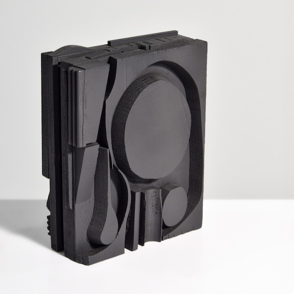Louise Nevelson, ‘Black Cryptic LXV,’ estimated at $8,000-$12,000. Image credit: Palm Beach Modern Auctions staff photographer