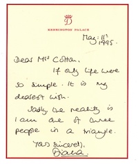 Princess Diana handwritten &#8216;love triangle&#8217; letter in spotlight at Chiswick, Feb. 14