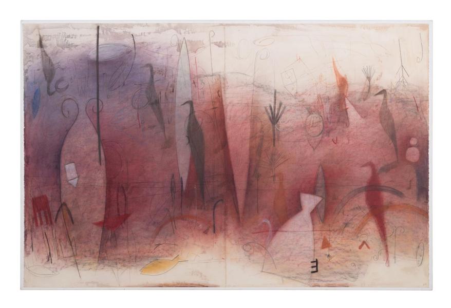 Emmi Whitehorse, ‘Field of Birds,’ estimated at $10,000-$20,000