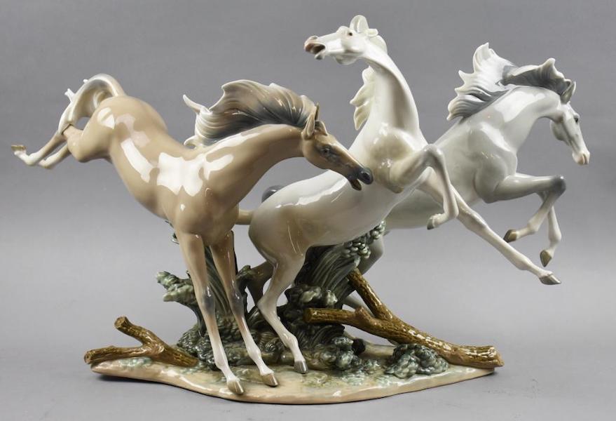 Lladro horse sculpture titled ‘Born Free,’ estimated at $200-$1,000