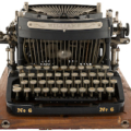 Williams No. 6 typewriter personally owned by Mark Twain, aka Samuel Clemens, estimated at $20,000-$30,000. Image courtesy of Heritage Auctions
