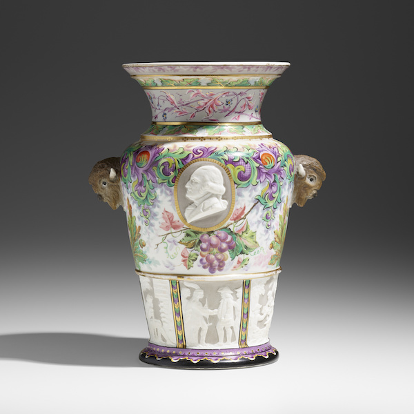 Union Porcelain Works Century vase, estimated at $20,000-$30,000