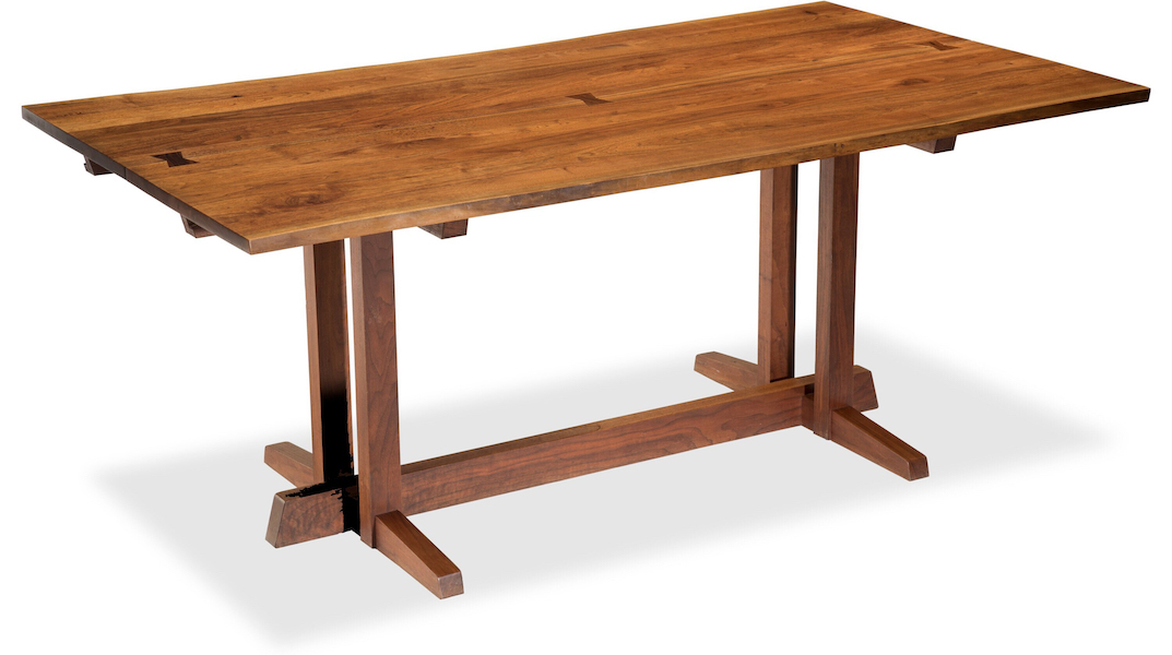 George Nakashima 1964 Frenchman’s Cove II dining table, $38,750. Image courtesy of Heritage Auctions