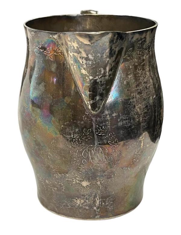 Original Paul Revere silver pitcher, $129,875, a new auction record 
