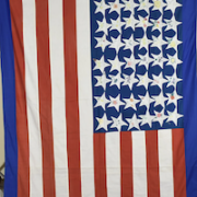 World War II-era American flag quilt registered with the Library of Congress, estimated at $1,500-$2,000
